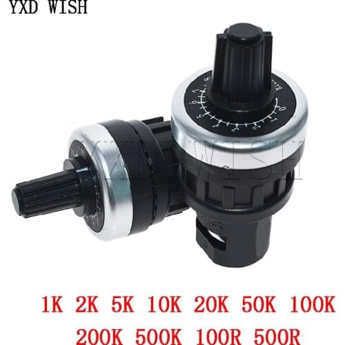 5pcs LA42DWQ-22 1K 2K 5K 10K 20K 50K 100K 22mm Diameter Pots Rotary Potentiometer Converter Governor Inverter Resistance Switch