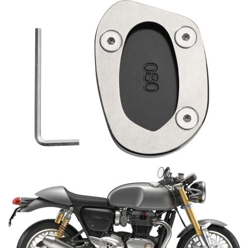 Areyourshop for Triumph Speed Twin 1200 2019-2020 Thruxton 1200 2016-2020 2017 Kickstand Sidestand Enlarge Plate Extension Pad