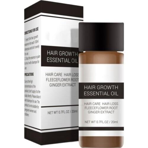 Fast Powerful Hair Growth Essence Products Essential Oil Liquid Treatment Preventing Hair Loss Hair Care 20ml Beard Oil