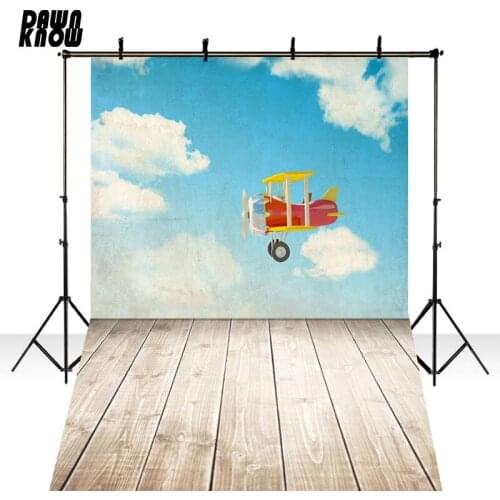 DAWNKNOW Blue Sky Photography Background Photocall Newborn Colorful Cloud Photo Shoot Backdrop Children Photo Studio lv1120