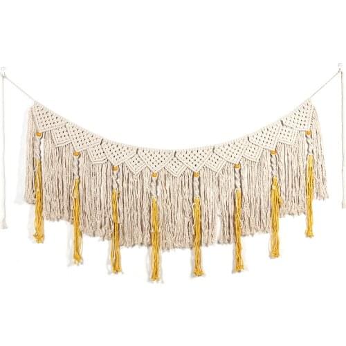 Europe Style Dyed Tapestry Handmade Wall Hanging Art Romm Decorations Wedding Accessories Macrame Curtain wandkleed T03