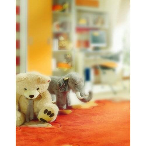 Cartoon Bear Elephant Photography Backdrops Photo Props Studio Background 5x7ft