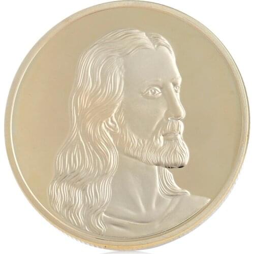Jesus Last Supper Gold Plated Souvenir Coin Art Collection Collectible Christmas