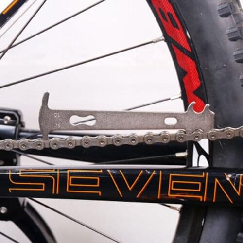 1pcs Bicycle Chain Wear Indicator Checker Mountain Road Bike MTB Chains Gauge Measurement Ruler Cycling Replacement Repair Tool