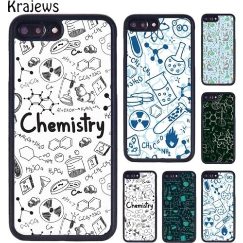 Krajews Vintage Seamless Chemistry Laboratory Phone Case For iPhone 6 7 8 plus 11 12 Pro X XR XS Max Samsung Galaxy S7 S8 S9 S10