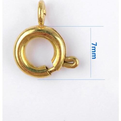 Brass Spring Ring Clasp jewelry findings shipping free mang color can be plated SR-7mm/5000pcs