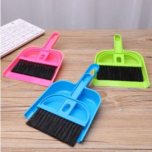 Mini Cleaning Brush Small Broom Dustpans Set Desktop Sweeper Garbage Cleaning Shovel Table Household Cleaning Tools