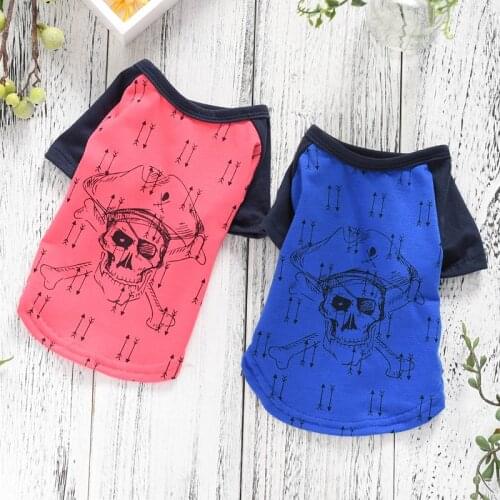 Fashion Dog Shirt Clothes Spring Summer Pet Outfit Cotton Cooling Coat For Small Cats Pet T Shirt Soft Puppy Shih Tzu Yorkshire