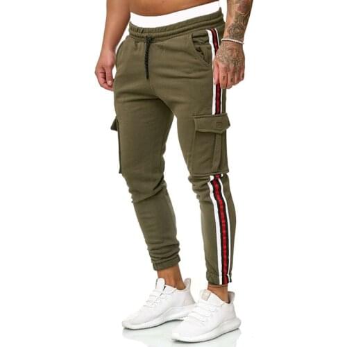 Men Running Sport Pants With Pockets Football Training Joggings Sweatpants Basketball Soccer Trousers Plus Size For Male