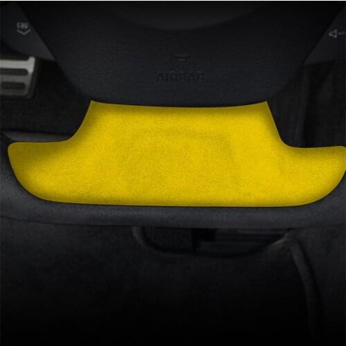 Car interior Steering wheel panel suede Decorative cover Stickers For Chevrolet Camaro 2016-2020