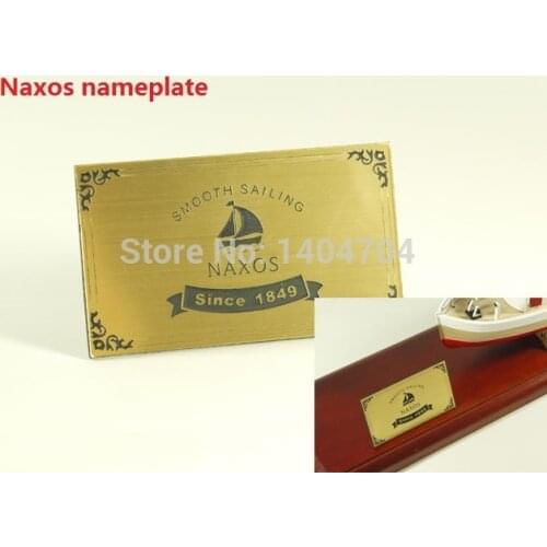 Sailboat assembled model accessories NAXOS fishing-boat Nameplate