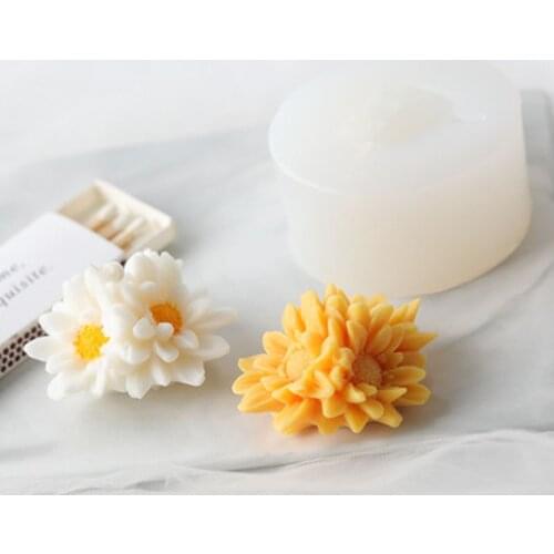 Handmade DIY Cherry Blossoms Flower Silicone Mould Flower Shape Soap Candle Aromatherapy Gypsum Plaster Mold