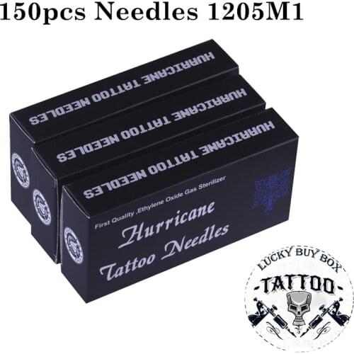 150pcs Tattoo Needles 1205M1 Assorted Sterilized Needle Microblading Manual Tatu Needle For Permanent Makeup Body Art