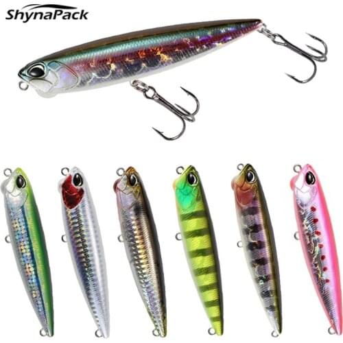 Topwater Pencil Lure 5.5G 65Mm Jig Wobblers Trout Crankbait Vibrators Whopper Plopper Jerkbait Artificial Hard Bait Sea Fishing