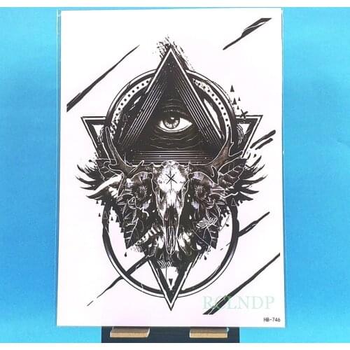 Waterproof Temporary Tattoo Sticker eye of God myth totem tatto stickers flash tatoo fake tattoos for men women