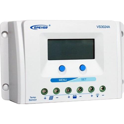 VS1024A EPSOLAR LCD 10A 12V 24V PWM Solar Charge Controller Regulator with LCD Display multiple load control modes