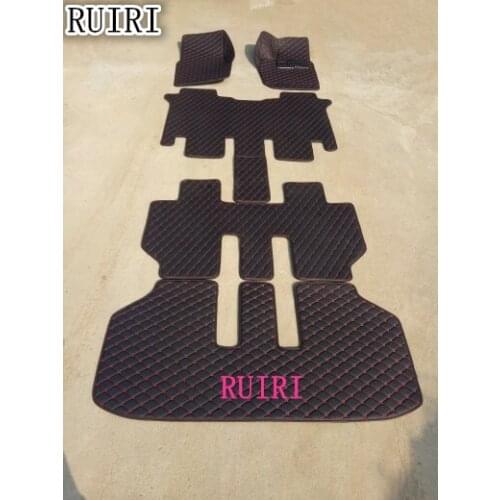 High quality mats! Special car floor mats + trunk mat for Toyota Vellfir 7 seats 2017-2008 waterproof rugs carpets,Free shipping