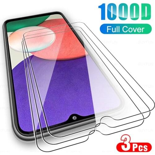 3Pcs Tempered Glass For Samsung galaxy A22 5G A 22 Screen Protector For Samsung a22 a32 a42 a52 a72 samsun a22 4g HD Clear Film
