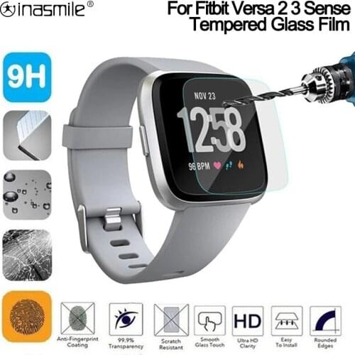 2/3 Pcs Smart watch TPU Soft Film For Fitbit Versa lite 2 3 Sense Tempered Glass Screen Protector Cover For Fitbit Versa lite
