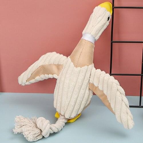 Dog Chewing Toys Dog Seagull Shaped Plush Stuffed Squeaky Training Toys Pet Chewing Toys Pet Molar Toy Accessories