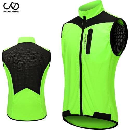 WOSAWE 2021 Cycling Vest Quick-Drying Waterproof Keep Dry Ciclismo Bike Bicycle Sleeveless Riding Vest Jackets
