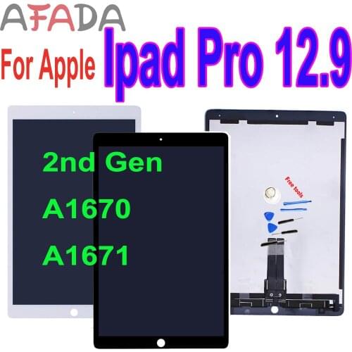 12.9” LCD Display Touch Screen Digitizer Assembly For iPad Pro 12.9 2nd A1670 A1671 Replacement Repair Parts For Ipad Pro 12.9