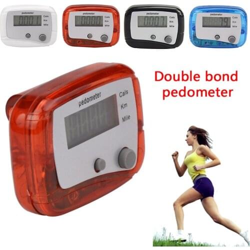 Double Button LCD LCD Pedometer Mini Walking Distance Calorie Sports Equipment Jogging Training Health Tool Fitness