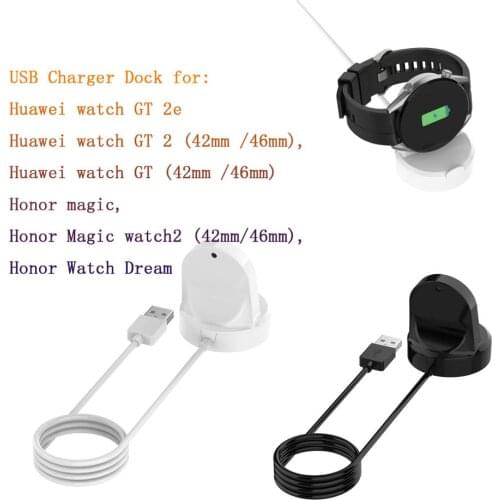 1 PC Portable Usb Charger Cable Fast Charging Dock Stand Holder for Huawei Watch GT2/GT/GT2e/Magic/Dream/Watch GT 2 42mm 46mm