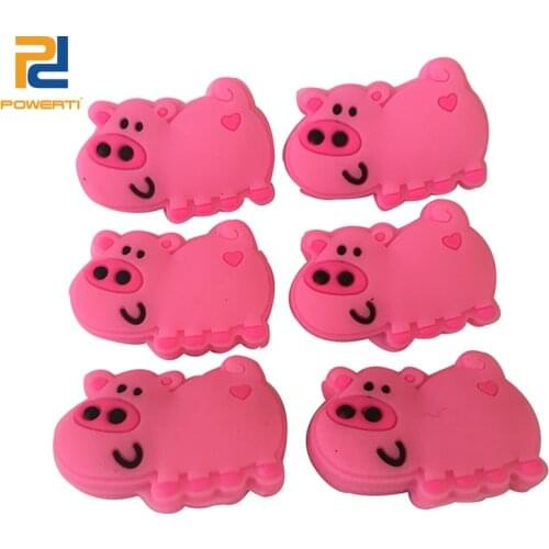 POWERTI 10pcs/lot Tennis Dampener 2018 New Arrival Pink Pig Cute Tennis Dampener Animal for Tennis Racket