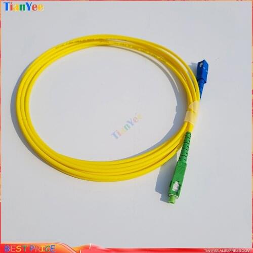10 Pcs/lot SC APC to SC UPC SC Patch Cord Simplex 3.0mm LSZH Single Mode Fiber Patch Cable jumper