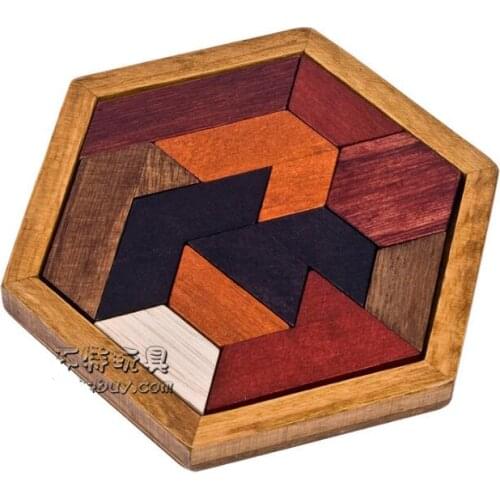 2017 Hot Wooden Jigsaw Puzzle Logic Brain Teaser Wood Game Toys for Children Adults