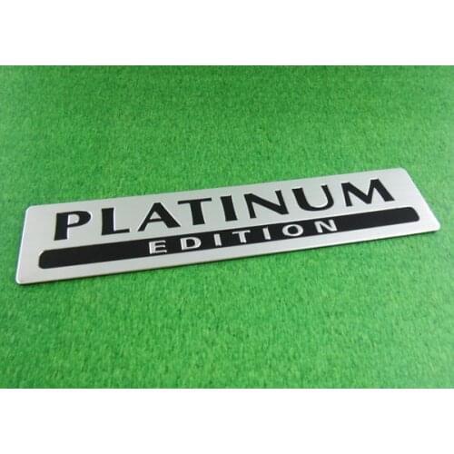 Aluminum PLATINUM EDITION for Special Limited Pathfinder Emblem Badge Sticker