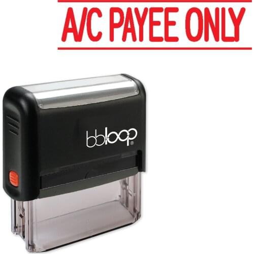 Bbloop "A/C Payee Only With/Border" Self-Inking Rubber Stamp