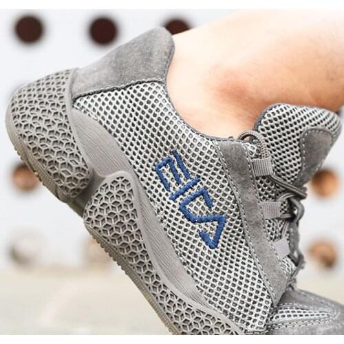 Safety Shoes Men Puncture-Proof Work Sneakers Men Steel Toe Shoes Work Boots Indestructible Safety Boots Male Shoes 2021
