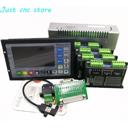 CNC mach3 USB 4 Axis Kit, 4pcs M542C driver+ DDCS V3.1 The controller +power supply