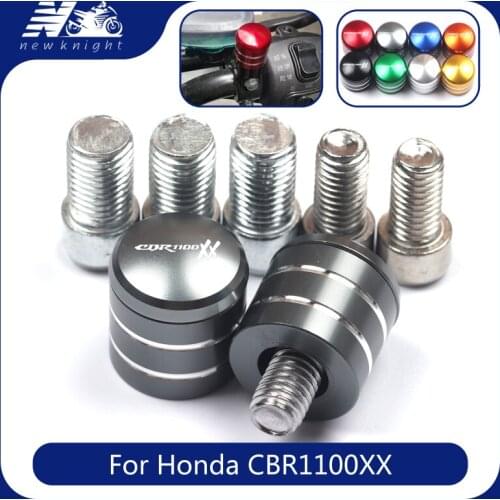 For Honda CBR1100XX CBR 1100 XX All Year Motorcycle CNC Aluminum Rearview Handlebar Mirror Bolt Screws Mount Adapter Accessories
