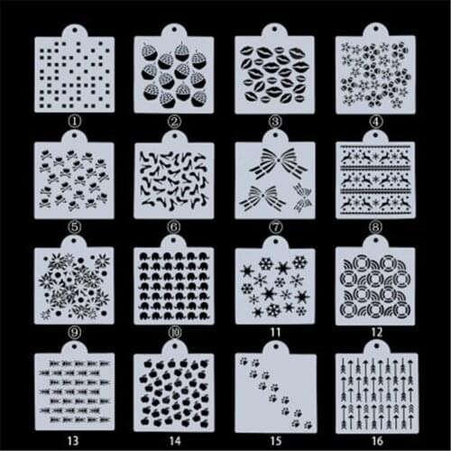 Cake Decorating Tool 6 inch pattern Cake Side Cupcake Stencil Sugarcraft Decoration Mould Baking Tool Kitchen Accessories