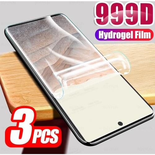 3pcs Hydrogel Soft Film For Google Pixel 6 Pro Pixel6 6Pro 6.67" Full Glue Curved Protective Screen Protector Not Tempered Glass