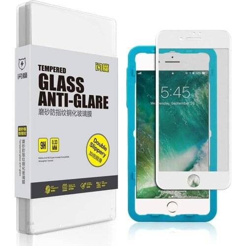 SmartDevil Matte Tempered Glass for iPhone 7 8 Plus Full Coverage Protective Film Screen Protector 3D Curved 9H Hard Film