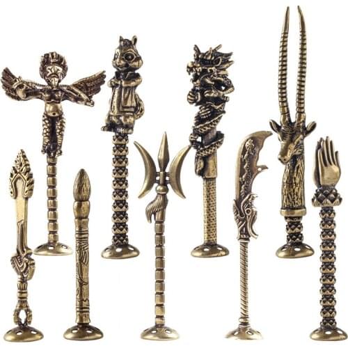 Multifunction Brass Pipe Press Tamper For Tobacco Pipe Smoke Cleaner Retro Smoking Accessories Multiple options