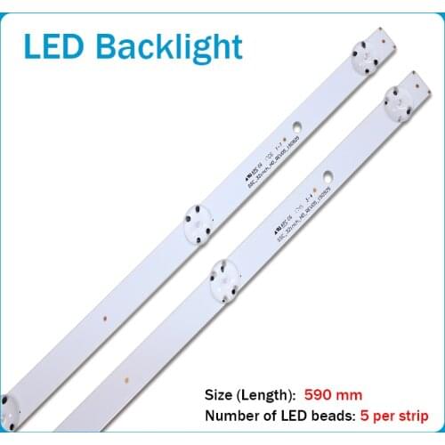 New 5set=10pcs 5LEDs 590mm LED strip for LG TV 32LH510B 32LH51_HD S SSC_32INCH_HD LGE_WICOP_SVL320AL5 Innotek direct 32inch CSP