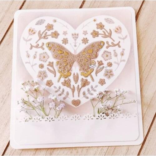 New Flowers butterfly heart frame metal Cutting Dies Stencils DIY Scrapbooking Paper/photo Cards Embossing Dies