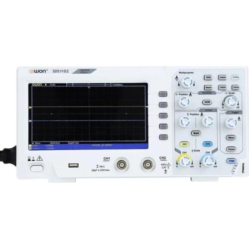 OWON SDS1102 Oscilloscope 2-Channel Digital Oscilloscopes 100MHZ Bandwidth 1GS/s High Accuracy Oscilloscope