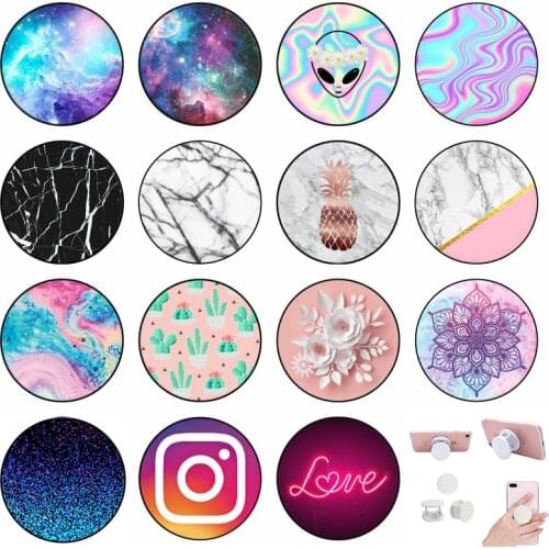 Попсокет Pocket Socket Colored Phone Holder Foldable Tablets and Desk Stand Phone Socket Finger Ring Easy Expanding Stand Grip