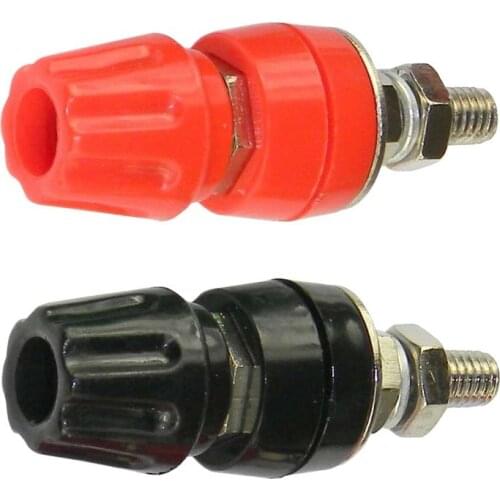 M6 Pure copper 50A/30VAC-60VDC large current Power supply binding post connector with 4mm banana socket 10pcs/lot