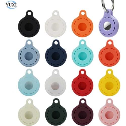 YuXi Silicone Case For Apple Airtags Protective Cover For Apple Locator Tracker Keychain Protect Sleeve