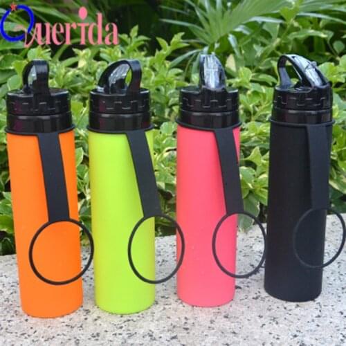 Collapsible Foldable Silicone Water Bottle Sport Spray Bottle Draagbare Plastic Bicycle Cycling Camping Travel My Water Bottle