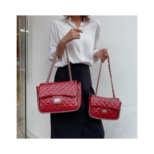 Sac Bag Woman Famous Luxury Brands Plaid Pattern Fashion PU Leather Chain Female Crossbody Bags High Quality Lady Shoulder Totes