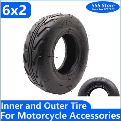 6 inch 6X2 Tireand Inner Tube 6 Inch Inner and Outer Tire for Electric Scooter Wheel Chair 6X2 Pneumatic Tire Wheel Chair Truck