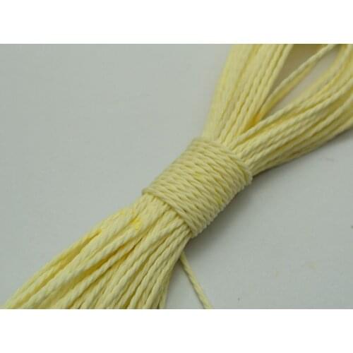 50 Meters Ivory Waxed Polyester Twisted Cord String Thread Line 1mm